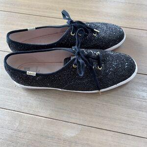 Keds x Kate Spade New York Champion Glitter sneakers in black womens 8